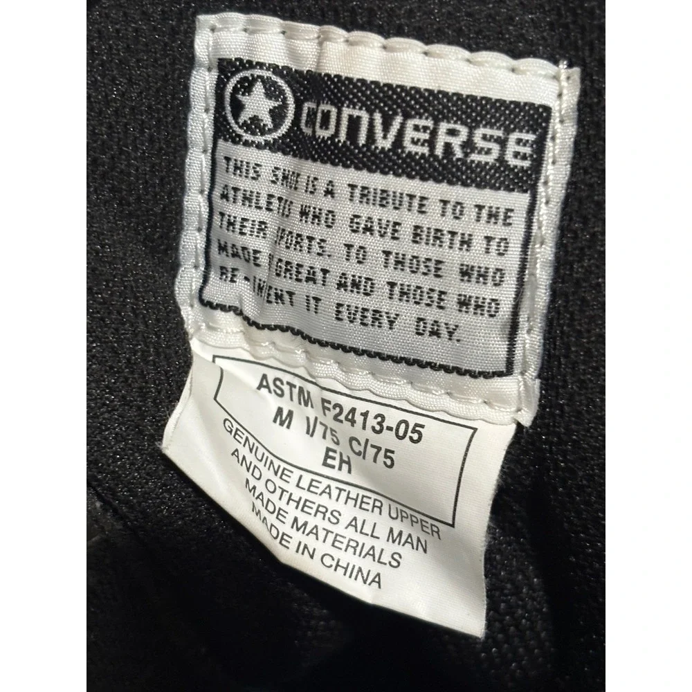 Converse Mens Rapid Response Tactical Boots Leather Safety Toe Black Sz 10.5 M